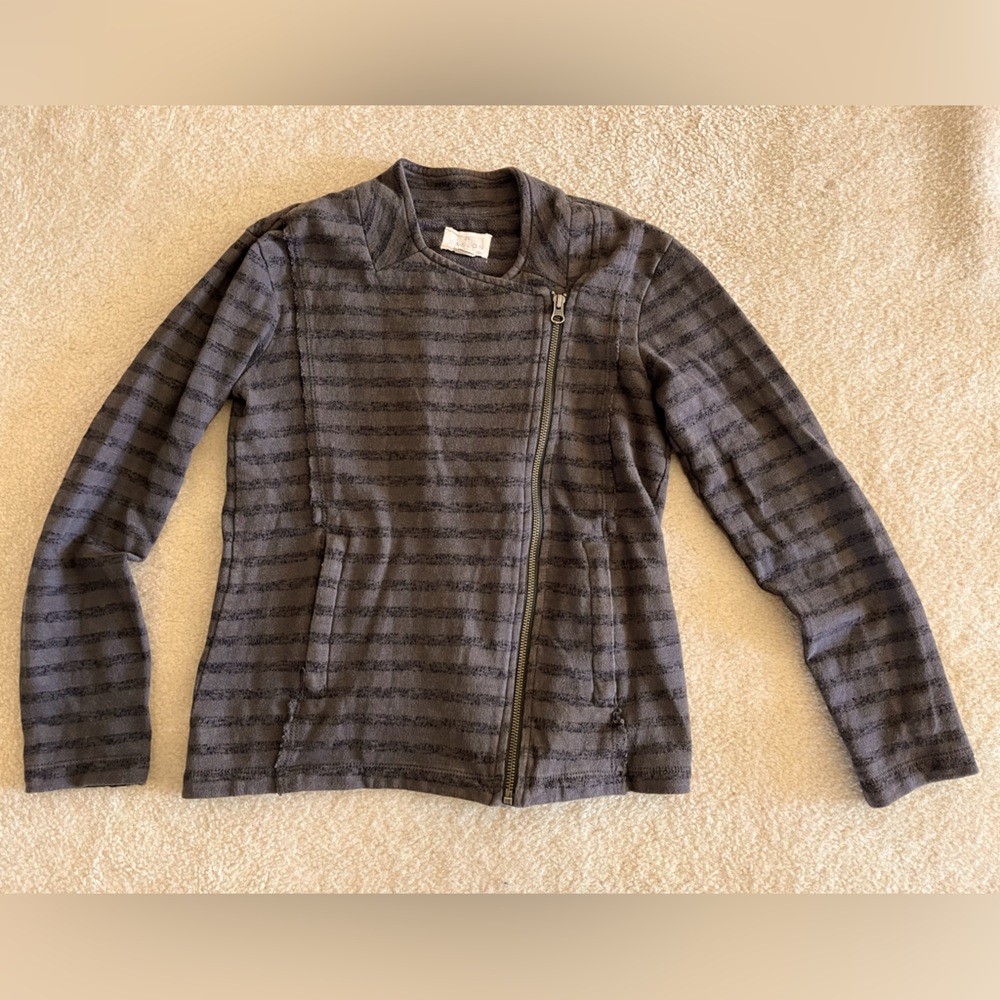 Caslon brand jacket. Size X-Small (fits like small). Gray/stripe